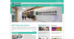 Desktop Screenshot of bnpparibasindiasolutions.com