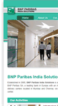 Mobile Screenshot of bnpparibasindiasolutions.com